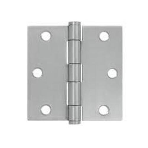 DESCRIPTION: (3) STAINLESS STEEL SQUARE CORNER PLAIN BEARING HINGES BRAND/MODEL: DELTANA #SS35U32-DR RETAIL$: $22.84 EA SIZE: 3.5X3.5X2.2 QTY: 3