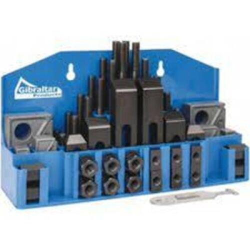 DESCRIPTION: (1) FIXTURING STEP BLOCK AND CLAMP SET BRAND/MODEL: GIBRALTAR #20402PLG RETAIL$: $116.69 EA SIZE: MUST COME INSPECT QTY: 1