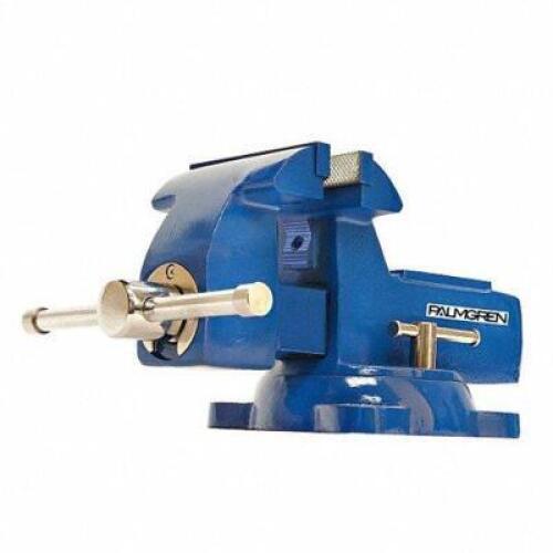 DESCRIPTION (1) HEAVY DUTY COMBINATION VISE BRAND/MODEL PALMGREN #19D153 ADDITIONAL INFORMATION RETAILS FOR $361.36 SIZE 6 IN JAW WIDTH 7 IN MAX OPENI