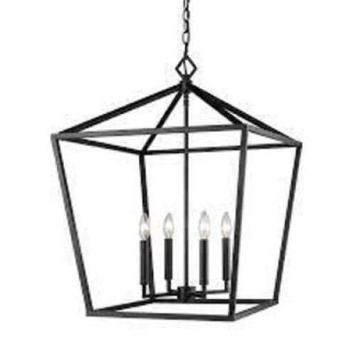 DESCRIPTION: (1) 4 LIGHT PENDANT BRAND/MODEL: MILLENNIUM #3254-MB INFORMATION: SILVER RETAIL$: $226.00 EA QTY: 1