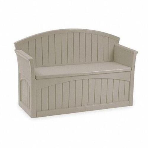 DESCRIPTION (1) PATIO BENCH BRAND/MODEL SUNCAST #4AYV1 ADDITIONAL INFORMATION RETAILS FOR $128.70 SIZE 34 1/2 X 52 3/2 X 21 THIS LOT IS ONE MONEY QTY