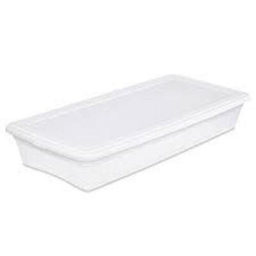 DESCRIPTION: (6) STORAGE BOX BRAND/MODEL: STERILITE #1860 INFORMATION: CLEAR RETAIL$: $8.92 EA SIZE: 41 QT QTY: 6