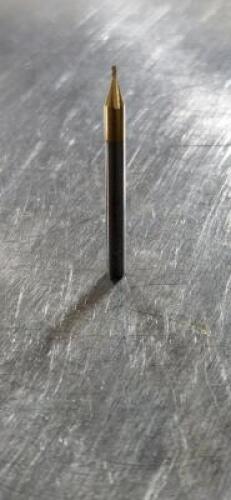 DESCRIPTION: (10) 170M 1/32" STUB END MILL BRAND/MODEL: GARR 170M INFORMATION: TIN COATED RETAIL$: 215 SIZE: 1/32" 9/13 QTY: 10