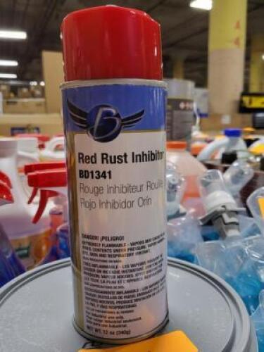 DESCRIPTION: (6) RUST INHIBITOR SPRAY PAINT BRAND/MODEL: CLASS C SOLUTIONS #BD1341 INFORMATION: RED RETAIL$: $12.34 EA SIZE: 12 OZ QTY: 6