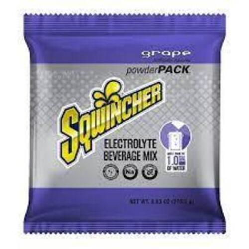 DESCRIPTION: (6) SPORTS DRINK MIX CONCENTRATE BRAND/MODEL: SQWINCHER #3UZL1 INFORMATION: GRAPE SIZE: MAKES 1 GALLON QTY: 6