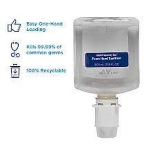 DESCRIPTION: (6) HIGH FREQUENCY FOAM SANITIZER DISPENSER REFILL BRAND/MODEL: ENMOTION #42333 RETAIL$: $80.00 TOTAL QTY: 6