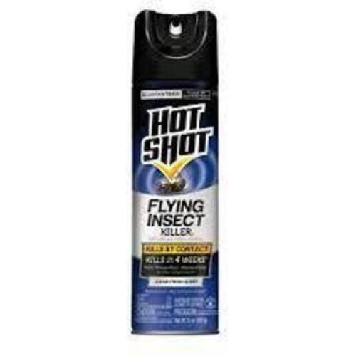 DESCRIPTION: (4) FLYING INSECT KILLER BRAND/MODEL: HOT SHOT RETAIL$: $5.00 EA SIZE: 15 OZ QTY: 4