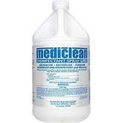DESCRIPTION (1) CASE OF (4) DISINFECTANT SPRAY BRAND/MODEL MEDICLEAN #221522000 ADDITIONAL INFORMATION RETAILS FOR $43.31 SIZE 1 GALLON THIS LOT IS ON