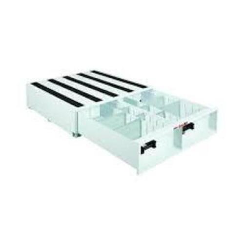 DESCRIPTION: (1) TRUCK OR VAN DOOR STORAGE TRAY BRAND/MODEL: JOBOX STORALL #1FEG7 INFORMATION: STEEL, WHITE, MODEL# 664980 RETAIL$: 1391.43 SIZE: 48"W