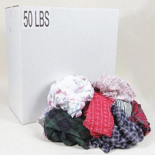 DESCRIPTION (1) CASE OF CLOTH RAGS BRAND/MODEL GRAINGER #5LVA9 ADDITIONAL INFORMATION RETAILS FOR $81.48 SIZE 50 LB THIS LOT IS ONE MONEY QTY 1