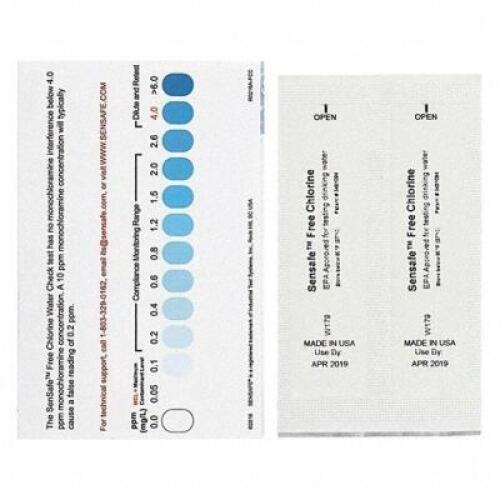 DESCRIPTION: (5) TEST STRIPS FREE CHLORINE BRAND/MODEL: INDUSTRIAL TEST SYSTEMS #3VEU1 RETAIL$: $22.05 EA QTY: 5