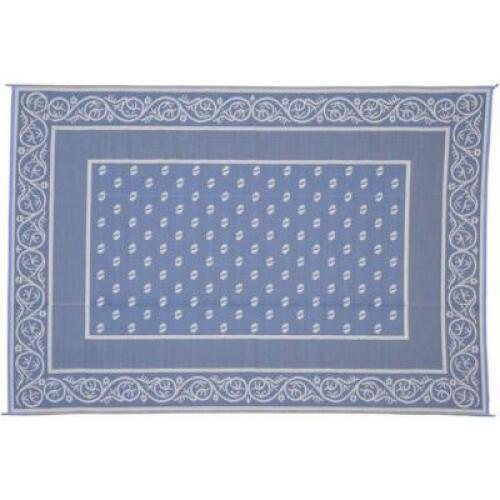 DESCRIPTION: (1) OUTDOOR REVERSIBLE MAT BRAND/MODEL: PATIO MATS #812 INFORMATION: BLUE RETAIL$: $50.00 EA SIZE: 9X12 QTY: 1