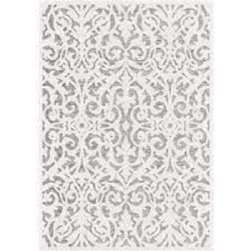 DESCRIPTION: (1) AREA RUG BRAND/MODEL: PALMETTO LIVING #431445 INFORMATION: BLUE DAMASK NATURAL GRAY RETAIL$: $300.00 EA SIZE: 62X90 QTY: 1