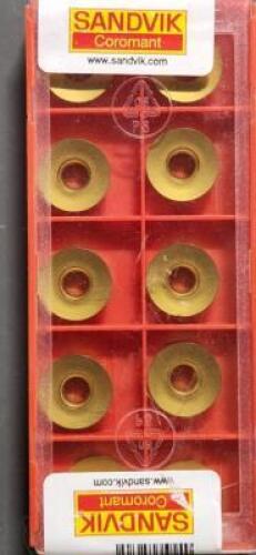 DESCRIPTION: (10) CARBIDE COROMILL 300 INSERTS BRAND/MODEL: SANDVIK COROMANT R300-1340-PL RETAIL$: $67.01 PER INSERT QTY: 10