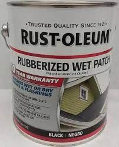 DESCRIPTION: (2) RUBBERIZED WET PATCH BRAND/MODEL: RUST-OLEUM INFORMATION: BLACK RETAIL$: $25.30 EA SIZE: 1 GALLON QTY: 2