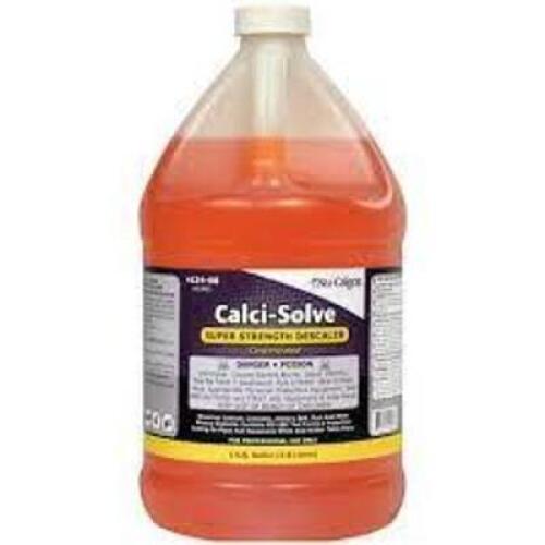 DESCRIPTION: (2) SUPER STRENGTH DESCALER BRAND/MODEL: CALCI-SOLVE #41304-08 RETAIL$: $35.00 EA SIZE: 1 GALLON QTY: 2