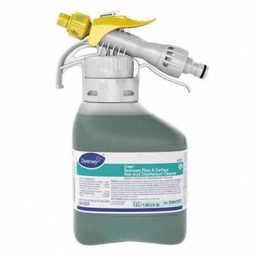 DESCRIPTION: (1) SHOWER TUB AND TILE CLEANER BRAND/MODEL: DIVERSEY CREW #10C401 RETAIL$: $60.00 EA SIZE: 1.5 L QTY: 1