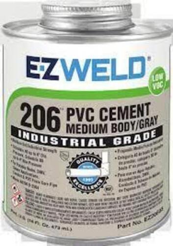 DESCRIPTION: (2) SOLVENT CEMENT BRAND/MODEL: EZ WELD 206 #5E529 RETAIL$: $8.01 EA QTY: 2