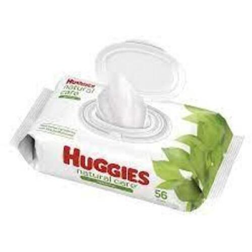 DESCRIPTION: (2) PACKS OF (56) WIPES BRAND/MODEL: HUGGIES NATURAL CARE QTY: 2