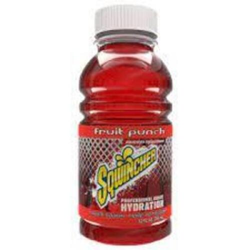 DESCRIPTION: (8) BOTTLES OF SPORTS DRINK BRAND/MODEL: SQWINCHER INFORMATION: FRUIT PUNCH SIZE: 12 FL OZ QTY: 8