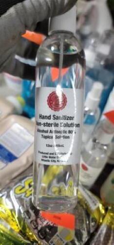 DESCRIPTION: (4) BOTTLES OF NON STERILE HAND SANITIZER BRAND/MODEL: LITTLE WATER DISTILLERY RETAIL$: $8.48 EA SIZE: 12 OZ QTY: 4