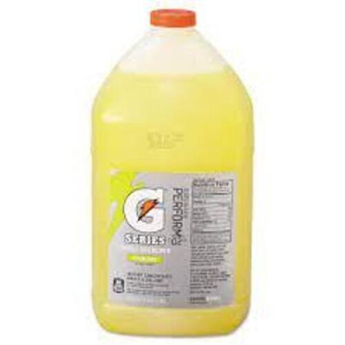DESCRIPTION: (2) SPORTS DRINK MIX LIQUID BRAND/MODEL: GATORADE #3AW92 INFORMATION: LEMON LIME RETAIL$: $17.17EA SIZE: 1 GALLON QTY: 2