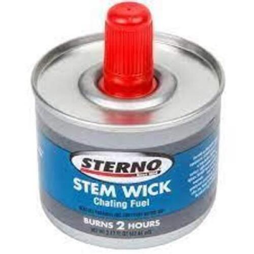 DESCRIPTION: (6) STEM WICK 6 HOUR CHAFING FUEL BRAND/MODEL: STERNO RETAIL$: $5.00 EA SIZE: 7.14 FL OZ QTY: 6