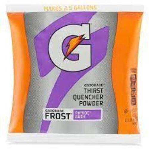 DESCRIPTION: (4) THIRST QUENCHER POWDER BRAND/MODEL: GATORADE INFORMATION: RIPTIDE RUSH RETAIL$: $10.00 EA SIZE: MAKES 2.5 GAL EACH QTY: 4