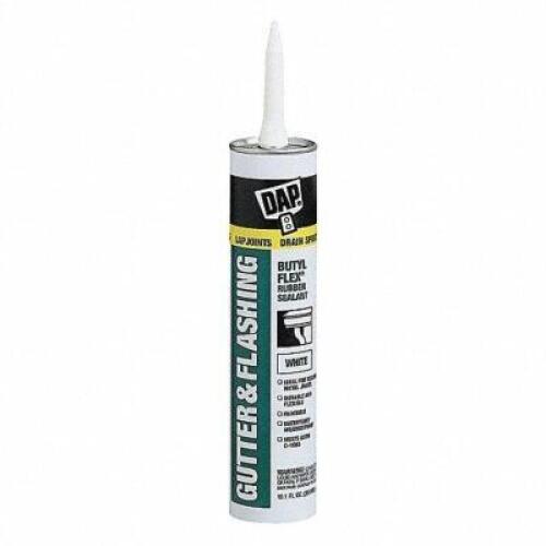 DESCRIPTION: (6) GUTTER AND FLASHING SEALANT BRAND/MODEL: DAP #3WEU1 INFORMATION: WHITE RETAIL$: $9.30 EA SIZE: 10.1 OZ QTY: 6