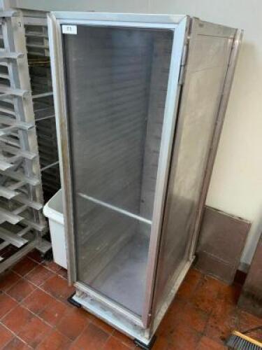 DESCRIPTION: ROLL ABOUT ENCLOSED TRAY RACK. LOCATION: KITCHEN QTY: 1