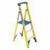 (1) FIBERGLASS PLATFORM STEPLADDER
