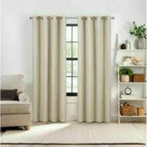 (2) TOTAL BLACKOUT WINDOW CURTIAINS