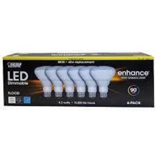 (1) PACK OF (6) DIMMABLE FLOOD BLUBS