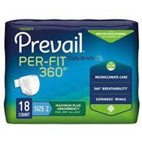 (2) PACKS OF (18) DAILY ADULT DIAPERS