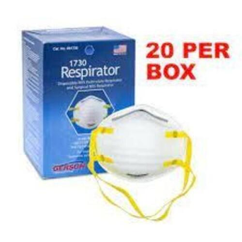 (5) BOXES OF (20) 1790 RESPIRATORS