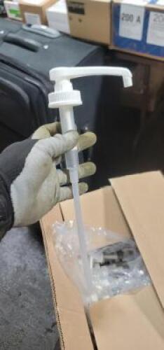(2) CASE OF APROX (25) PLASTIC PUMP
