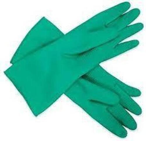 (9) PACKS OF (12) PLASTIC RUBBER GLOVES