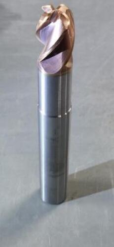 (4) HIGH PERFORMANCE CARBIDE CORNER RADIUS END MILL