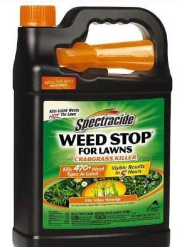 DESCRIPTION (2) SPECTRACIDE WEED STOP FOR LAWNS BRAND/MODEL SPECTRACIDE/96587 ADDITIONAL INFORMATION READY TO USE CRABGRASS AND WEED CONTROLLER SIZE 1