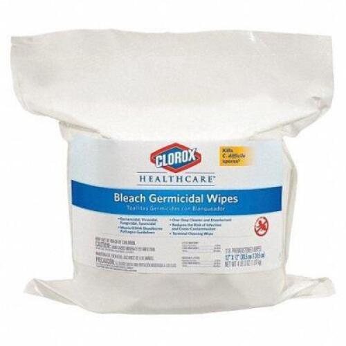 DESCRIPTION (2) GERMICIDAL DISINFECTANT WIPES BRAND/MODEL CLOROX #4XKR8 ADDITIONAL INFORMATION RETAILS FOR $124.75 TOTAL SIZE 12X12 SHEETS THIS LOT IS