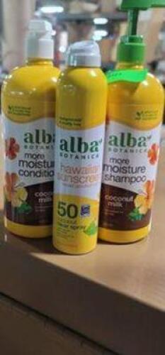 (1) SUNSCREEN SHAMPOO CONDITIONER 3 PACK