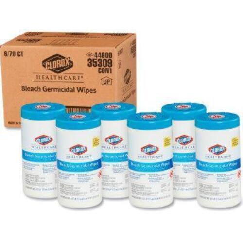 DESCRIPTION (4) BLEACH GERMICIDAL WIPES BRAND/MODEL CLOROX HEALTHCARE #T9FB850400 ADDITIONAL INFORMATION RETAILS FOR $24.00 EA SIZE 6-3/4 X 9 THIS LOT