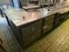20' STAINLESS CHEFS LINE W/ 6 DROP IN WARMERS, (4) REFRIGERATED DRAWERS, AND RISER SHELF - 2