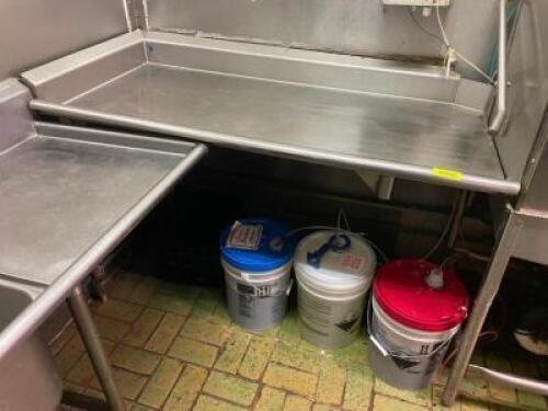 5' LEFT SIDE STAINLESS CLEAN TABLE