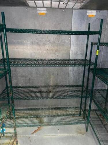 60" X 18" FOUR TIER COATED WIRE SHELF