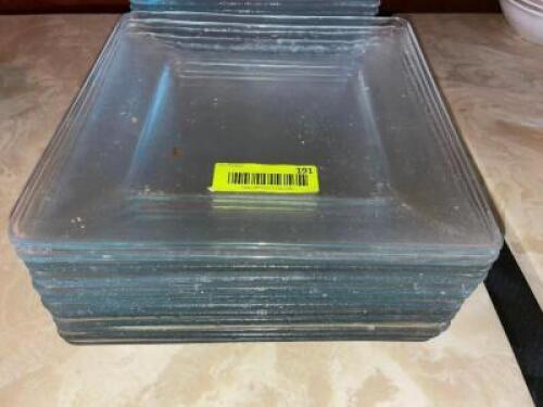 (10) 9.5" X 9.5" GLASS PLATES