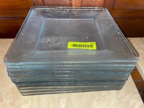 (10) 9.5" X 9.5" GLASS PLATES