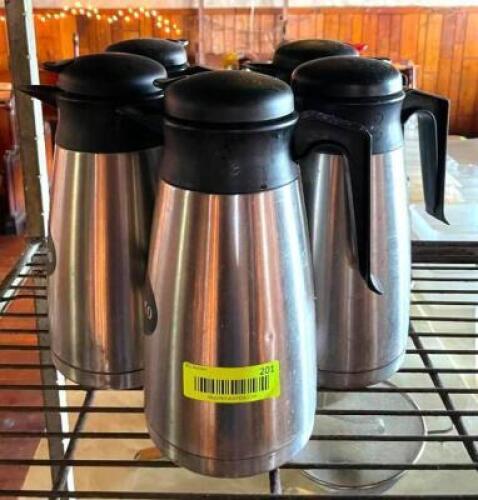 DESCRIPTION: (5) STAINLESS COFFEE URNS QTY: 5
