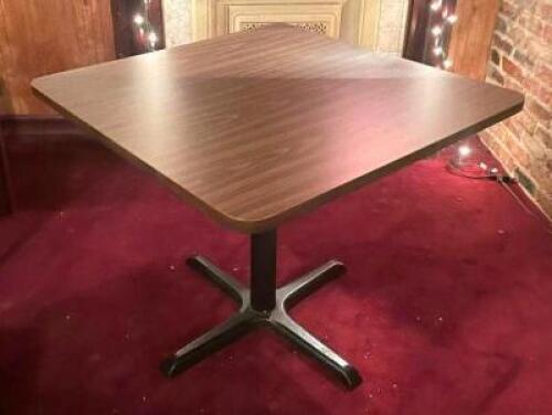 36" X 36" WOODEN DINING TABLE