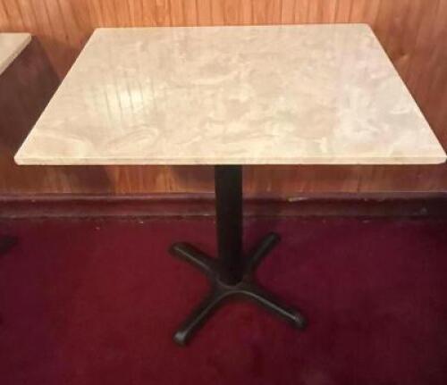 30" X 24" FAUX MARBLE DINING TABLE